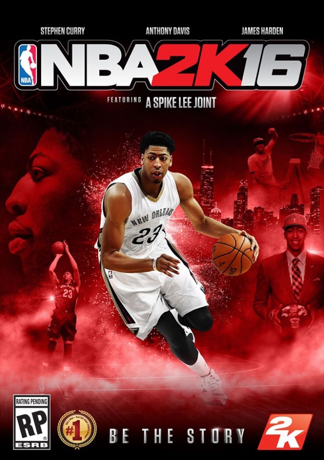NBA 2K16 Anthony Davis Cover